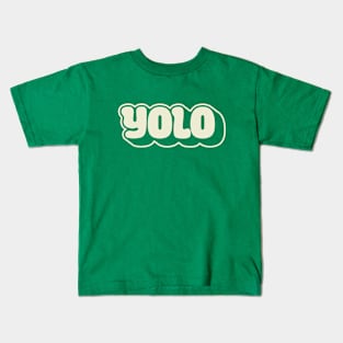 YOLO Bubbles (Dark) Kids T-Shirt